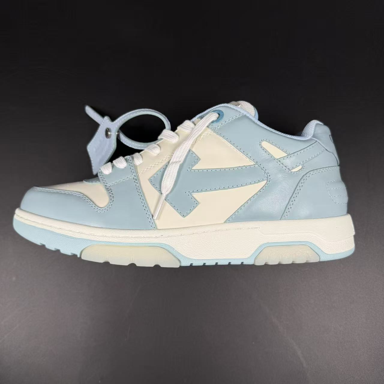 OFF-WHITE OUT OF OFFICE “OOO” CALF LEATHER LIGHT BLUE - Image 5