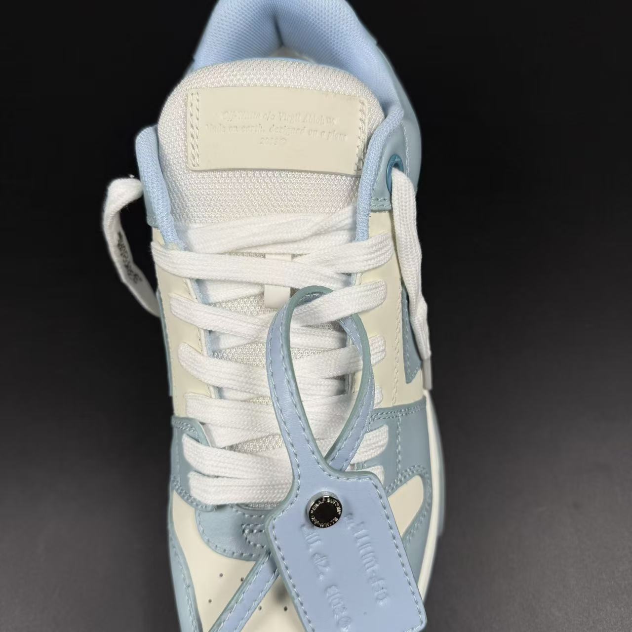 OFF-WHITE OUT OF OFFICE “OOO” CALF LEATHER LIGHT BLUE - Image 9