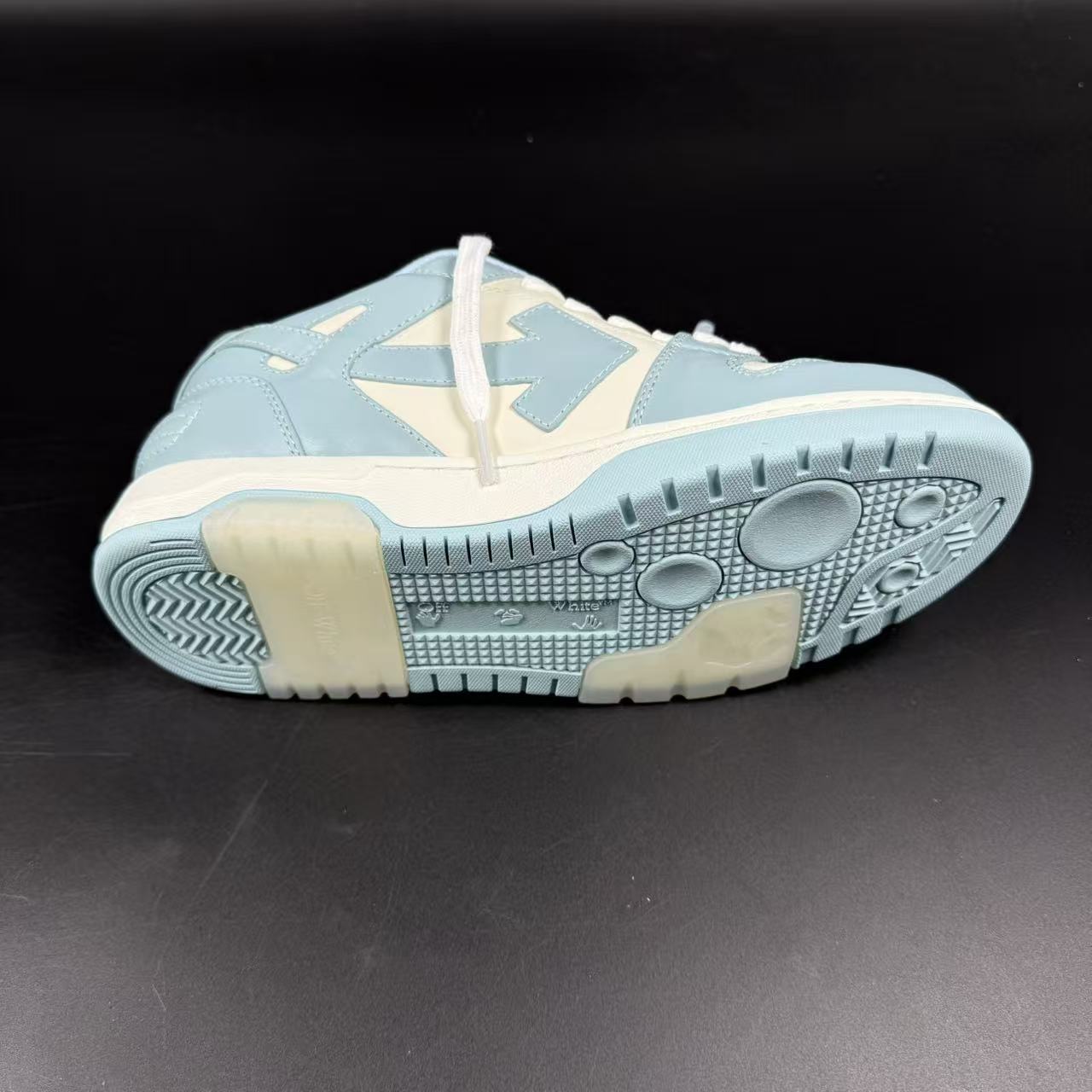 OFF-WHITE OUT OF OFFICE “OOO” CALF LEATHER LIGHT BLUE - Image 11