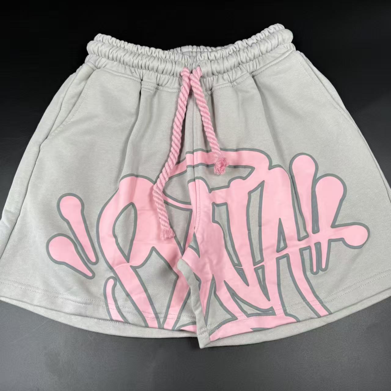 SYNA WORLD LOGO T-SHIRT - SHORT SET - GREY/PINK - Image 10