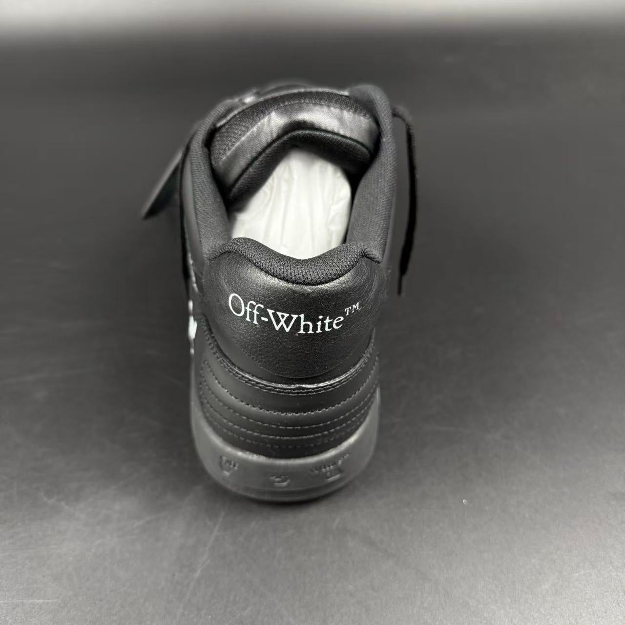 OFF-WHITE OUT OF OFFICE “OOO” CALF LEATHER BLACK “FOR WALKING” - Image 8