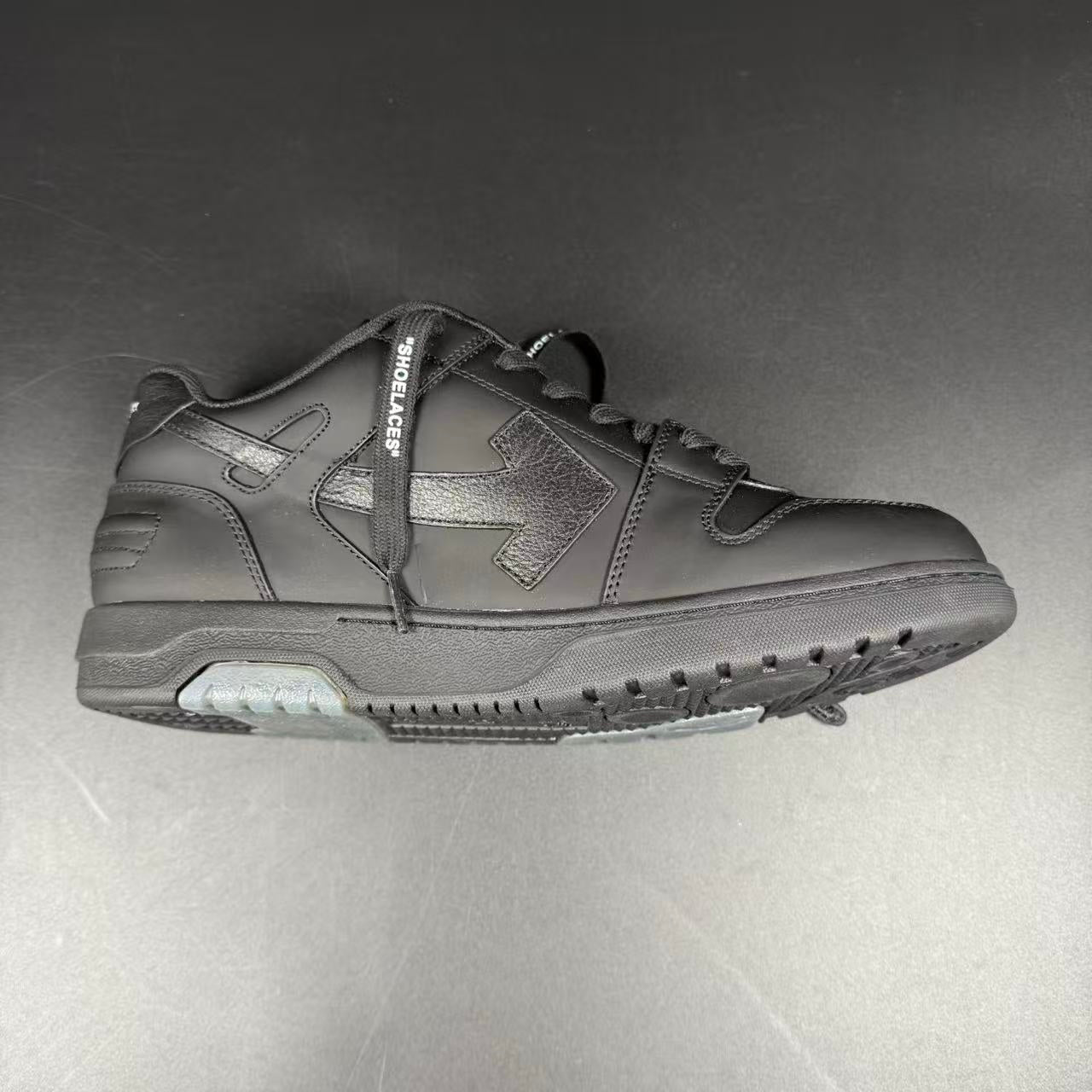 OFF-WHITE OUT OF OFFICE “OOO” CALF LEATHER BLACK “FOR WALKING” - Image 11