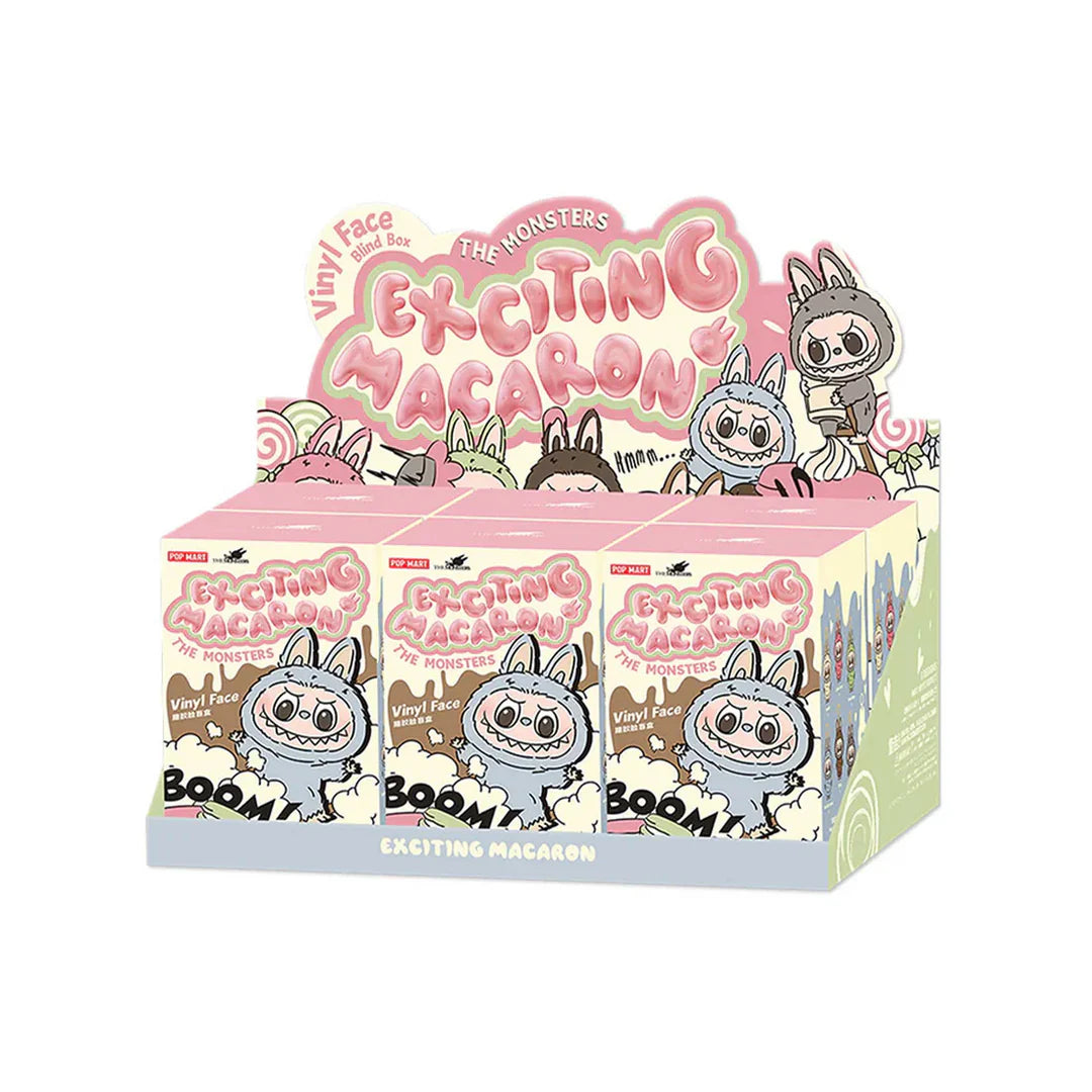 POP MART THE MONSTERS LABUBU TASTY MACARONS VINYL FACE BLIND BOX WHOLE SET (6 BLIND BOXES)