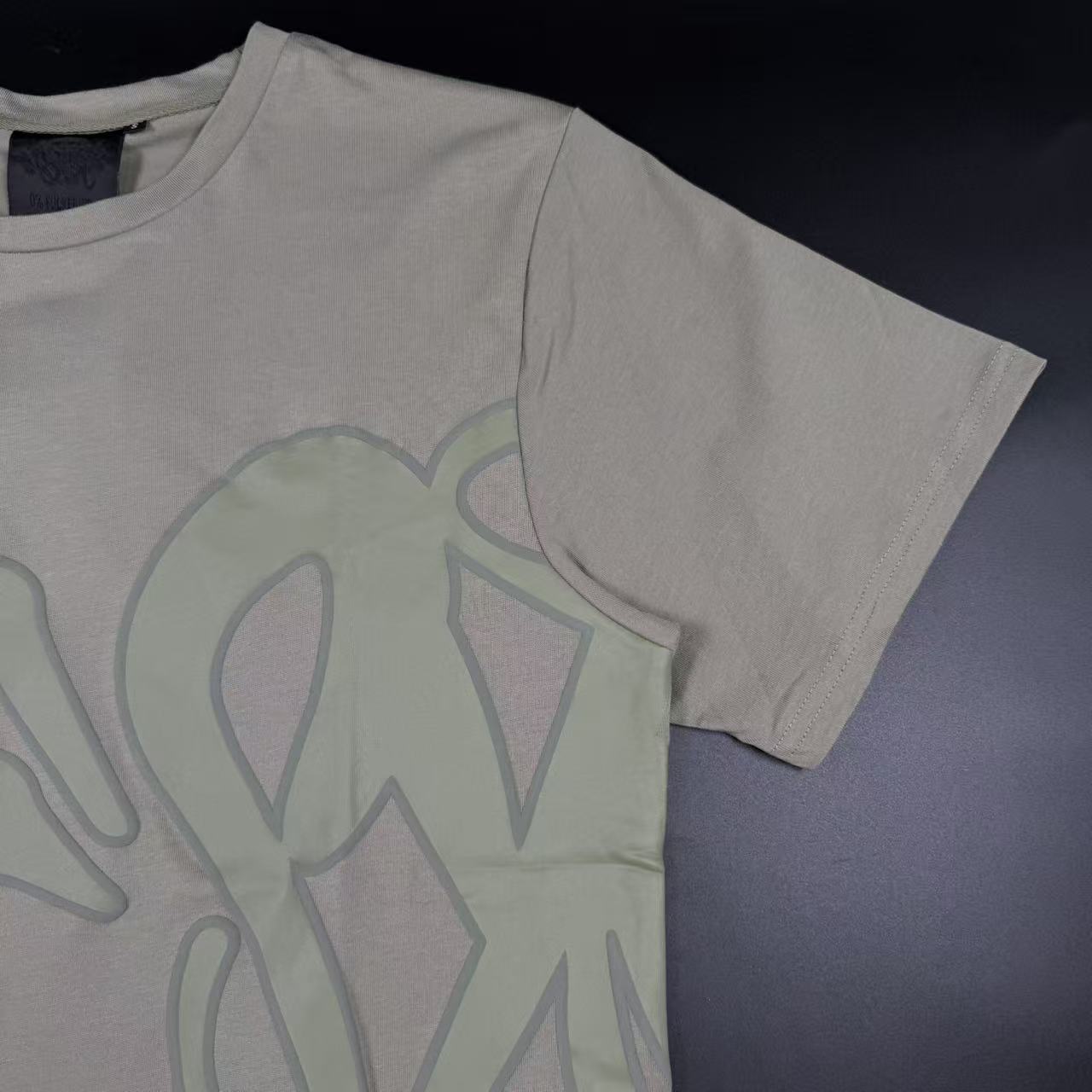 SYNA WORLD LOGO T-SHIRT - SHORT SET - SAGE/KHAKI - Image 6