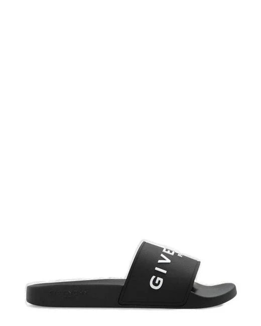 givenchy-Black-Logo-Detailed-Open-Toe-Slides